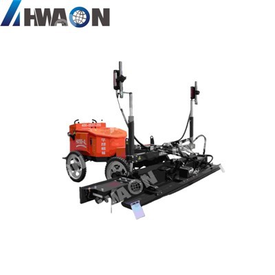 Pedair Olwyn Drive Peiriant Screed Laser Hydrolig Awtomatig